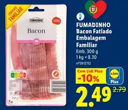 Lidl Fumadinho bacon fatiado promoção