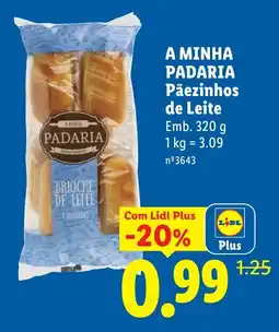 Lidl A minha padaria pãezinhos de leite promoção