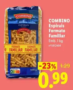 Lidl Combino espirais promoção