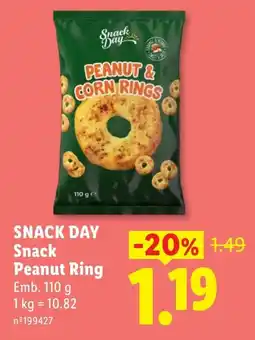 Lidl Snack Day Snack Peanut Ring promoção