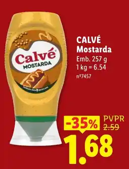 Lidl Calvé mostarda promoção