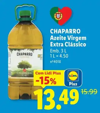 Lidl chaparro azeite virgem extra clássico promoção