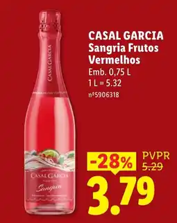 Lidl Casal Garcia sangria frutos vermelhos promoção
