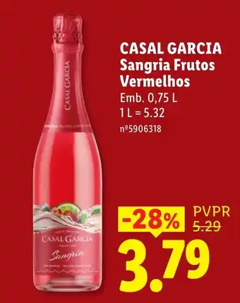 Lidl Casal Garcia sangria frutos vermelhos promoção