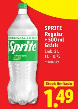 Lidl Sprite Regular promoção