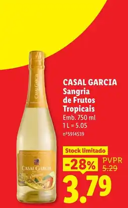 Lidl Casal Garcia Sangria de Frutos Tropicais promoção