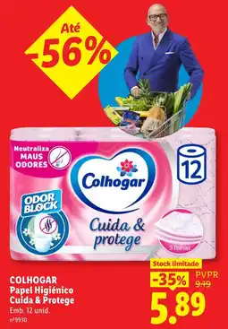 Lidl Colhogar papel higiênico cuida & protege promoção