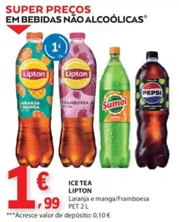 E.Leclerc Ice tea lipton laranja e manga/framboesa promoção