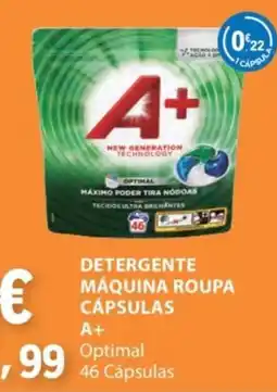 E.Leclerc Detergente máquina roupa cápsulas A+ Optimal promoção