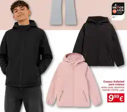 kik Casaco Softshell para criança promoção