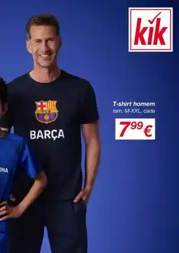 kik T-shirt homem promoção