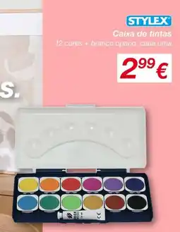 kik Stylex caixa de tintas promoção