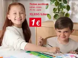 kik Tintas acrílicas promoção