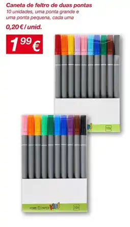 kik Caneta de feltro de duas pontas promoção