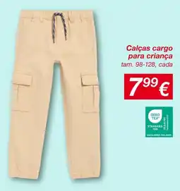 kik Calças cargo para criança promoção