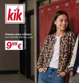 kik kik casaco para criança promoção