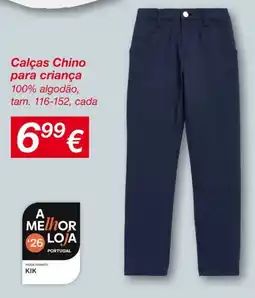 kik Calças Chino para criança KIK promoção