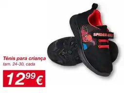 kik Ténis para criança spider-man promoção