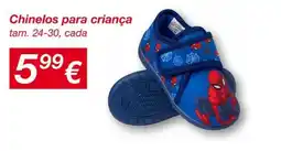 kik Chinelos para criança promoção