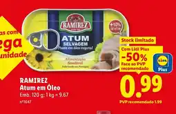 Lidl Ramirez atum em óleo promoção