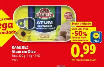 Lidl Ramirez atum em óleo promoção