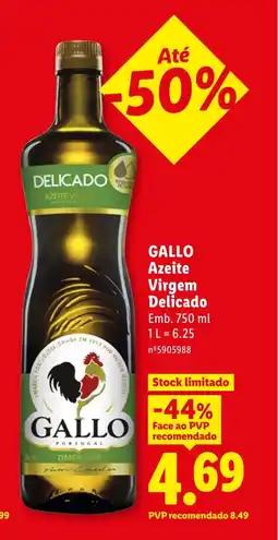 Lidl Gallo azeite virgem delicado promoção