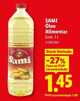 Lidl Sami óleo alimentar promoção