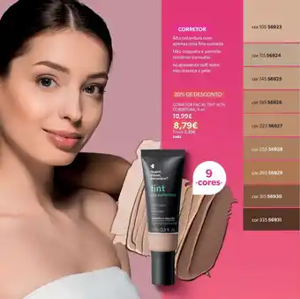 O Boticário Corretor facial tint alta cobertura, promoção