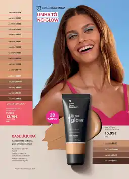 O Boticário Base líquida tò no glow, promoção