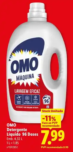 Lidl Omo detergente líquido promoção