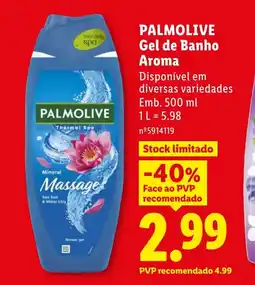 Lidl Palmolive gel de banho aroma promoção