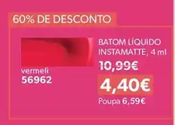 O Boticário Batom líquido instamatte, promoção