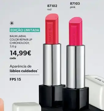 O Boticário Balm labial color repair lip chronology, promoção