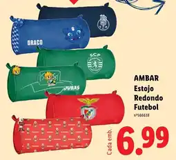 Lidl Ambar estojo redondo futebol promoção