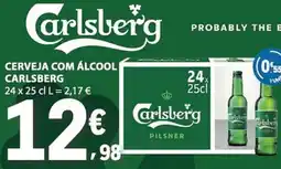 E.Leclerc Cerveja com álcool carlsberg promoção