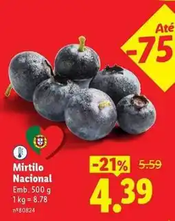 Lidl Nacional - mirtilo promoção