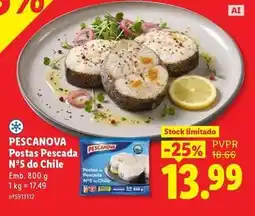 Lidl Pescanova - postas pescada n°5 do chile promoção