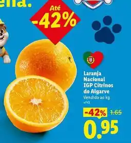 Lidl Nacional - laranja igp citrinos do algarve promoção