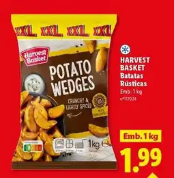 Lidl Xxl - batatas rusticas promoção