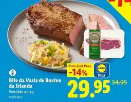 Lidl com - bife da vazia de bovino da irlanda promoção