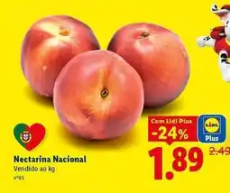 Lidl Nacional - nectarina promoção