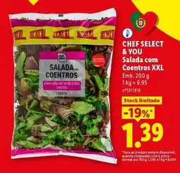 Lidl Chef select - salada com coentros xxl promoção