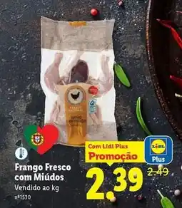 Lidl Nacional - frango fresco com miudos promoção
