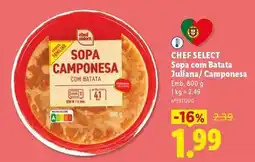Lidl Chef select - sopa com batata juliana / camponesa promoção