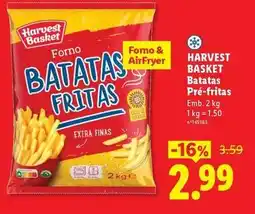 Lidl Batatas pre-fritas promoção