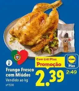 Lidl com - frango fresco com miudos promoção