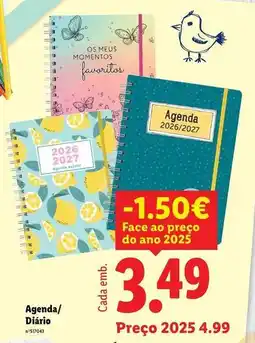Lidl Agenda / diário promoção