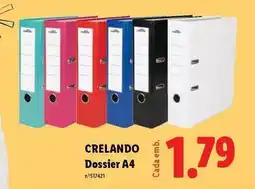Lidl Crelando dossier a4 promoção