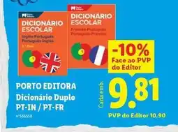 Lidl Porto editora - dicionário duplo promoção