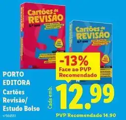 Lidl Porto editora - cartoes revisao/estudo bolso promoção